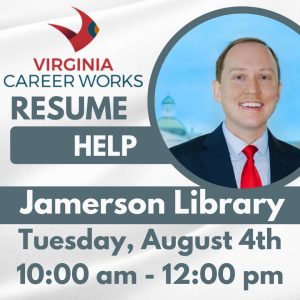 Flyer for Virginia Career Works Aug 4