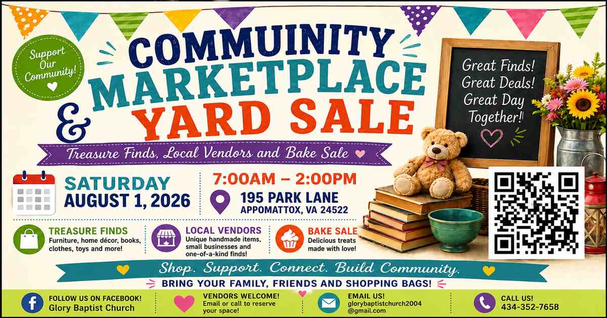 Flyer for Yard Sale