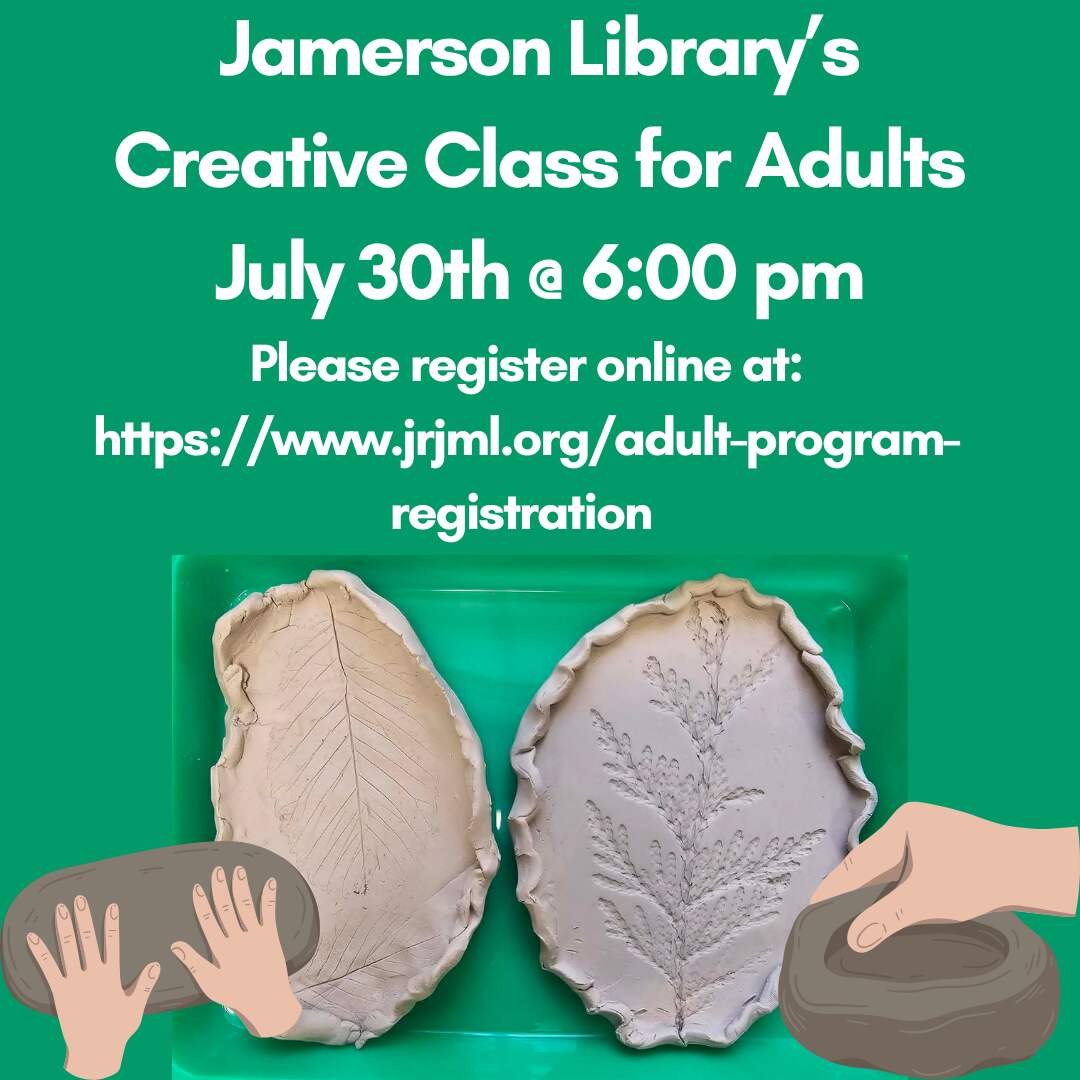 Flyer for Creative Class July 30
