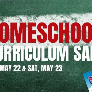 Flyer for homeschool sale
