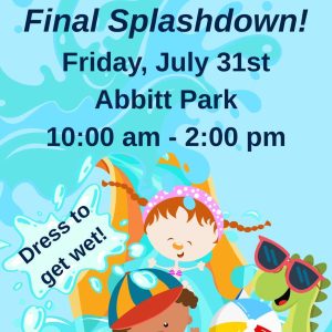 Flyer for July Splashdown