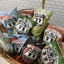 Bags of Route 11 Chips