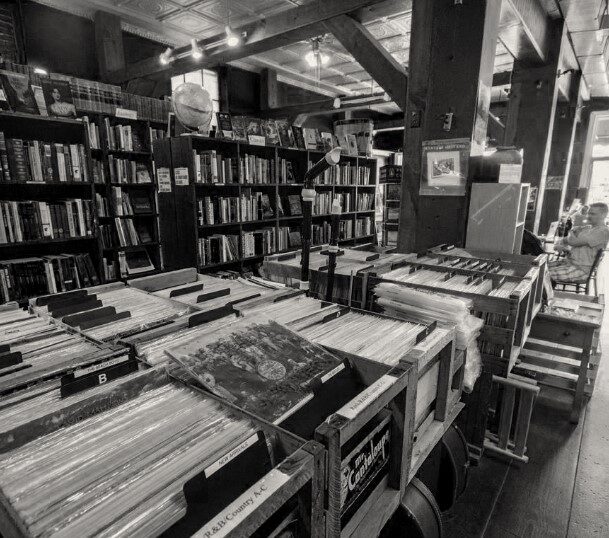 interior of book store